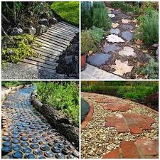 27 Unique And Creative Diy Garden Path Ideas Backyard Walkway Small Backyard Gardens Unique Gardens