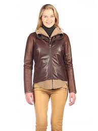 Hawthorn Shearling Jacket Front Zipper Closure Interior Leather Vest With Shearling Trim Lamb Shearling Coat Womens Shearling Jacket Shearling Coat