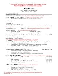How to format education on a resume (with examples). Resume Template For Undergraduate Students