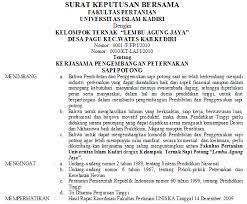 Dalam contoh surat perjanjian kerjasama usaha bersama yang anda gunakan, bisa dicantumkan mengenai hak dan kewajiban masing masing. Contoh Surat Perjanjian Kerjasama Usaha Peternakan Cute766