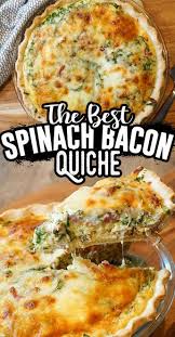 Bacon Spinach Quiche Recipe Modernmealmakeover Com Recipe Spinach Quiche Recipes Breakfast Quiche Recipes Quiche Recipes
