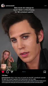 Austin Butler Elvis behind The Scenes Makeup
