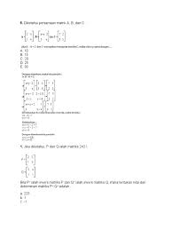 B = c maka : Soal Matriks Kelas 11 Pdf