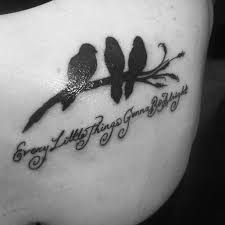 Get daily tattoo ideas on socials. 3 Little Birds Tattoo Omg I Love This Tattoo Little Bird Tattoos New Tattoos
