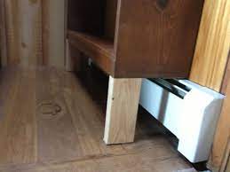 These systems are quiet and clean. Woodworking Building Kitchen Cabinets Baseboard Heater Baseboard Heating