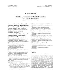 Diagnostic health screening,specialist services, pharmacy, medical lab, laboratory, bp lab, bp diagnostic, bp specialist center. Pdf Holistic Approaches For Health Education And Health Promotion