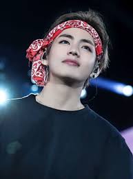 Bts Bangtan Sonyeondan Kim Taehyung Tae V Taetae Cgv 181006 Bts Love Yourself Tour New York Citi Field Usa Dark Hair Bandana He Kim Taehyung Taehyung Kim