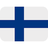 Die flagge von finnland, die zeigen, wie die buchstaben fi auf einigen plattformen. 1