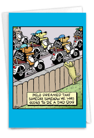 Bad Dog: Funny Birthday Card