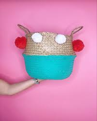 We Gave The Ikea Fladis Belly Basket A Boho Makeover These Kinds Of Baskets Can Be So Expensive Once They Have Some De Belly Basket Diy Home Decor Ikea Hack