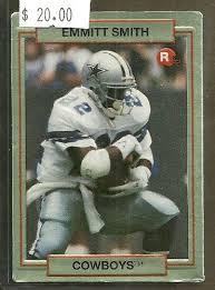 1990 action packed football cards. 1990 Action Packed Football Emmitt Smith Rookie Card 3