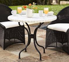 White Tile Bistro Table Bistro Table Outdoor Furniture Decor Outdoor Patio Decor