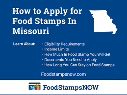 How To Apply For Food Stamps In Missouri Food Stamps Now