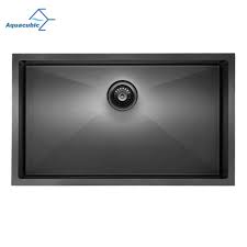 Free shipping on orders over $99! China Aquacubic 30 2 Inch Cupc Certified Gunmetal Black Pvd Nano Single Bowl Undermount Stainless Steel Kitchen Sink China Black Kitchen Sink Stainless Steel Sink