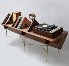 We Adore This Turntable Stand By Detroit Based Design House Sitskie Furniture Retro Furniture Interior