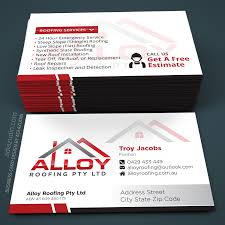 This helps you separate personal and business expenses by putting. Modern Professional Business Business Card Design For Alloy Roofing Pty Ltd By Adiazudin Design 8470808