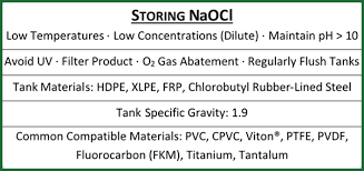 Sodium Hypochlorite Bleach Storage Tanks Specifications