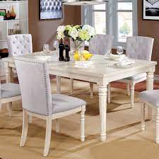 Crafted of hardwood solids, engineered wood, and veneers, the table features turned legs. Our Best Dining Room Bar Furniture Deals Wooden Dining Room Chairs White Dining Table Dining Table