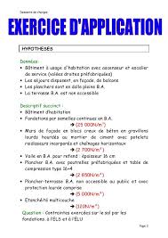 Exemple De Descente De Charges Descente De Charge Lecture De Plan Plan De Maison Gratuit