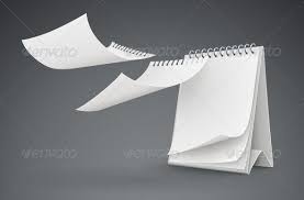 Calendar Template With Flying Blank Pages Calendar Template Blank Page Templates