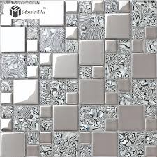 The smokey mirrored tiles adorning the partition make it feel larger and exude an airy of mystery and intrigue. Frosted Glass Mosaic Tile Glass Metal Tile Modern Mosaic Glass Tile Bathroom Kitchen Backsplash Design Crystal Mosaics Tiles Crystal Mosaic Tile Mosaic Glass Tilemetal Tile Aliexpress