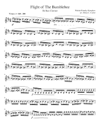 Try our unlimited sheet music subscription plan for free. Flight Of The Bumblebee Bass Clarinet Sheet Music For Clarinet Bass Solo Musescore Com