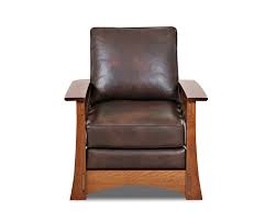 Mission Style Leather Chair American Made Highlands Cl7016c