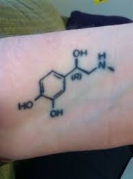 The Chemical Formula For Adrenaline Omg I Want This So Bad Tattoos Chemistry Tattoo Molecule Tattoo