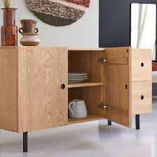 Top marken günstige preise große auswahl Anrichte Aus Massiver Eiche 150 Cm Stauraum Furs Esszimmer Tikamoon