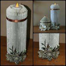 Candle Book Page Crafts Folded Book Art Magazine Crafts