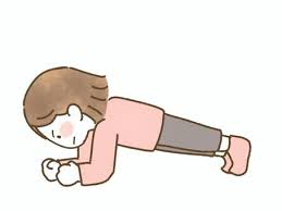 筋トレ プランクイラスト｜無料イラスト・フリー素材なら「イラストAC」