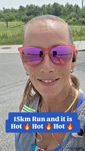 Temperature was hot, air quality poor, life choices debatable, Garmin  thinks I should stop running and think about playing pickle ball at this  point, but at least Strava still believes in me. 🤣😂, 15km ...