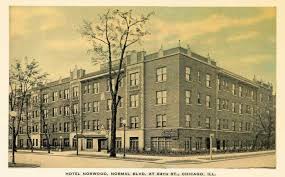 postcard  chicago  norwood hotel