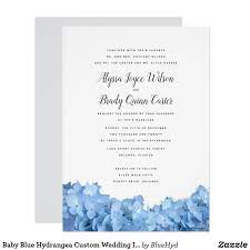 Baby Blue Hydrangea Custom Wedding Invitations Zazzle Com In 2021 Hydrangea Wedding Invitations Hydrangeas Wedding Custom Wedding Invitations