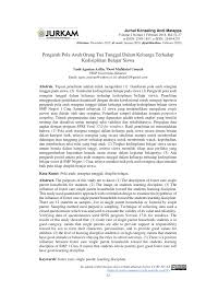 Rujuk sini untuk tahu cara memohon bantuan khas untuk ibu tunggal penjana sebanyak rm300 akan disalurkan melalui jabatan pembangunan wanita. Pdf Pengaruh Pola Asuh Orang Tua Tunggal Dalam Keluarga Terhadap Kedisiplinan Belajar Siswa