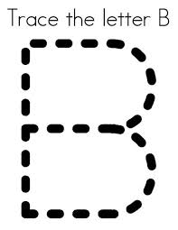Print out our free alphabet coloring pages for your child to learn their abc's. Letter Tracing B Coloring Pages Learny Kids