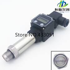 Flat Film Type Pressure Transmitter Sensor Digital Display Function Pressure Sensor Output 4 20ma 0 5v 0 10v Range 0 1 100mpa Transmitter Sensor Digital