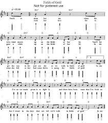 I searched everywhere to find it and eventually did. Fields Of Gold Tin Whistle And Piano Sheet Music Letter Notes Irish Folk Songs