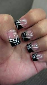 Black And White Nail Art Pin By Cassandra Barnes On Nails Nail Designs French Nails New Nail Art