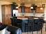 Modern Black Kitchen Island