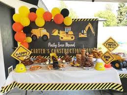 Construction party ideas // hostess with the mostess®. Construction Birthday Banner Construction Party Decor Etsy Construction Theme Birthday Party Construction Birthday 2nd Birthday Party For Boys