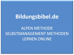 Check spelling or type a new query. Alpen Methode Ablauf Anwendung Beispiel Aufgaben