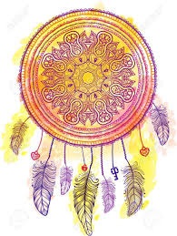 Hand Gezeichnet Native American Indian Talisman Traumfanger Mit Mehendi Mandala Schlussel Und Federn Vector Hipster Aquarell Ethnische Design Boho Chic Stammes Symbol Malbuch Fur Erwachsene Lizenzfrei Nutzbare Vektorgrafiken Clip Arts