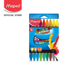 Membuat special effect dengan oil pastel : Maped Crayon Oil Pastel 18 Cardboard Shopee Indonesia
