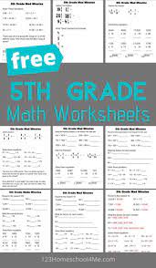 This unit features worksheets and other resources for teaching about easter. Free 5th Grade Math Worksheets