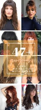 Bangs, especially long haircuts with bangs are a dramatic, drastic change. 50 Fun Fresh Ways To Style Long Hair With Bangs For 2020