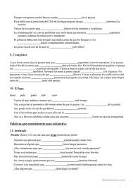 Subjuntivo Ejercicios De Gramatica Audicion Y Lenguaje Clase De Espanol