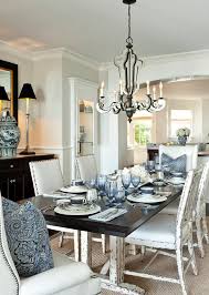 Beach House Coastal Dining Room Dining Room Blue White Dining Room