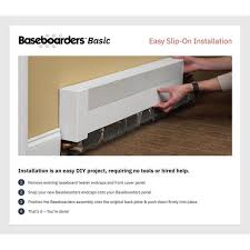 Discover prices, catalogues and new features. Baseboarders Basic Series 4 Ft Galvanized Steel Easy Slip On Baseboard Heater Cover In White Bc001 48 The Home Depot