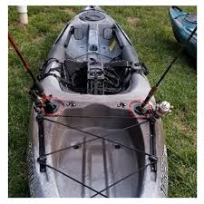 Flush mount rod holders guarantee the best solution for holding a rod while fishing on a kayak. Sporting Goods Pair Flush Mount Rod Holder W Matching Gasket Cap Cover Boat Canoe Kayak Fishing Kayak Canoe